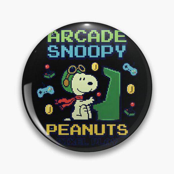 Item preview, Arcade Snoopy Peanuts Pixel Play Retro Gaming Gamer designed and sold by LysiTHWIP.