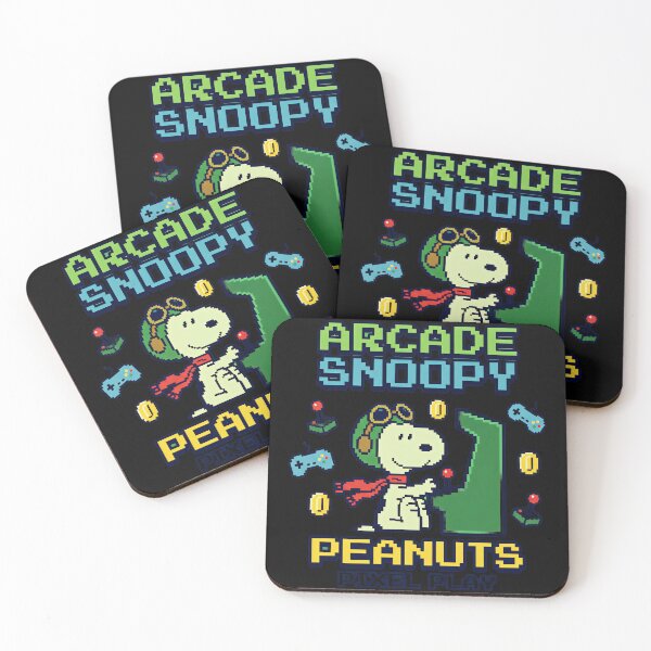 Item preview, Arcade Snoopy Peanuts Pixel Play Retro Gaming Gamer designed and sold by LysiTHWIP.