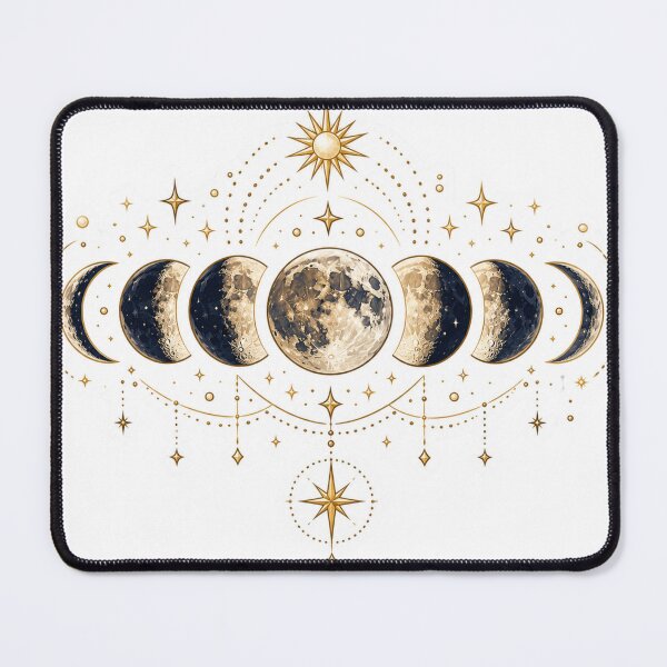 Item preview, Moon Phases Celestial Gold Artwork designed and sold by PriyankaSonara.