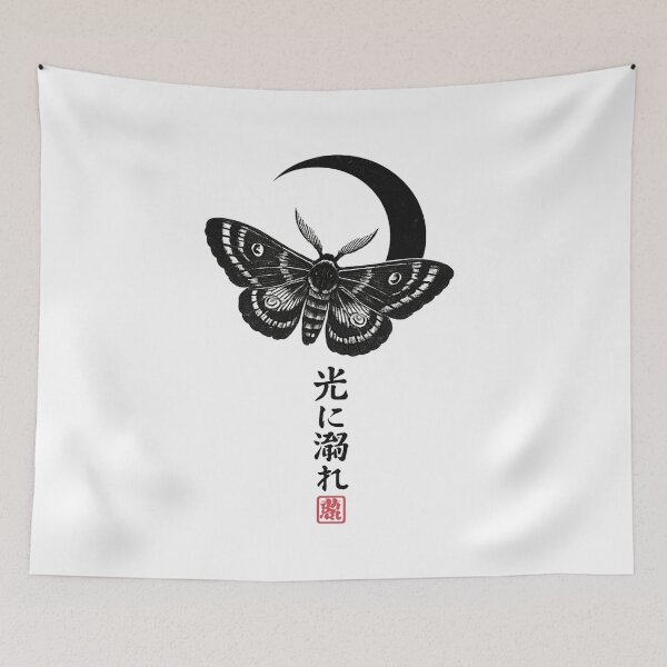 Item preview, Moth Night Kanji designed and sold by SiarheiYur.