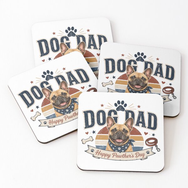 Item preview, French Bulldog Dog Dad Happy Pawthers Day designed and sold by MoonStitch.