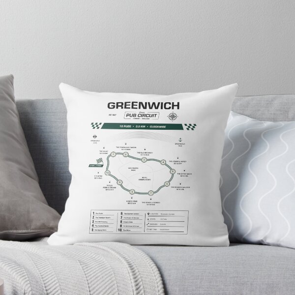 Item preview, Greenwich Pub Circuit Heritage Map designed and sold by CircuitDesign.