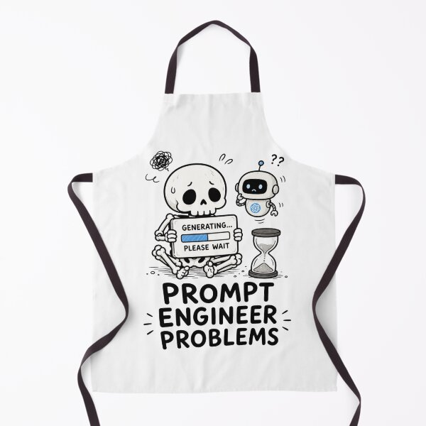 Item preview, Funny AI Shirt Skeleton Generating Please Wait — Cute Robot Humor Gift for Programmers and Tech Nerds designed and sold by MaynyStudio.