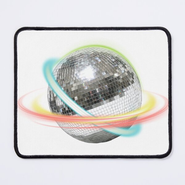 Item preview, Shiny silver disco ball with planetary rings designed and sold by thefrenchyviet.