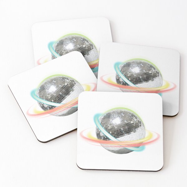 Item preview, Shiny silver disco ball with planetary rings designed and sold by thefrenchyviet.
