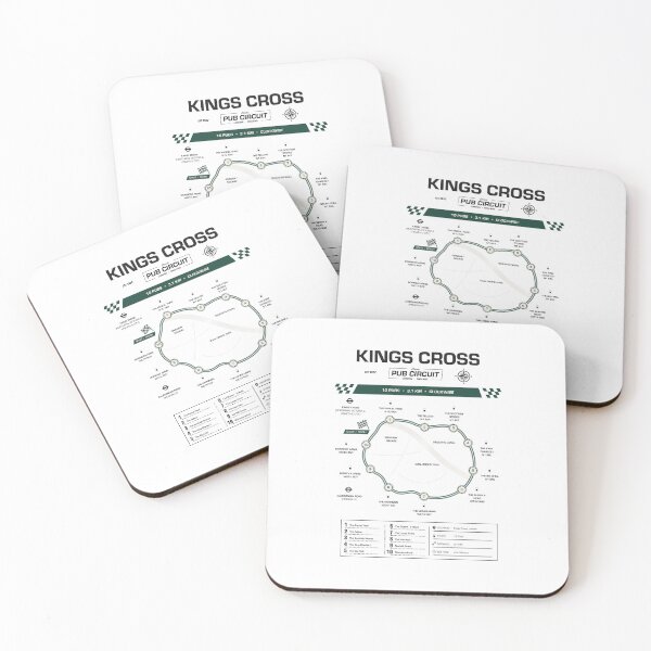 Item preview, Kings Cross Pub Circuit Heritage Map designed and sold by CircuitDesign.