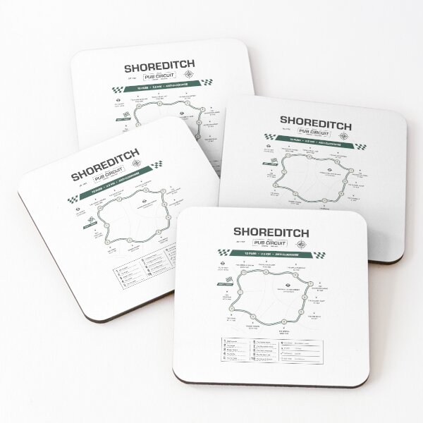 Item preview, Shoreditch Pub Circuit Heritage Map designed and sold by The Circuit Collection.