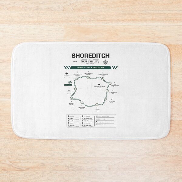 Item preview, Shoreditch Pub Circuit Heritage Map designed and sold by The Circuit Collection.