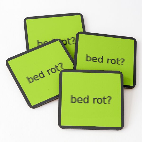 Item preview, Bed Rot Supreme Green Question Unique Artwork Sign designed and sold by Doctor Schtrudel.