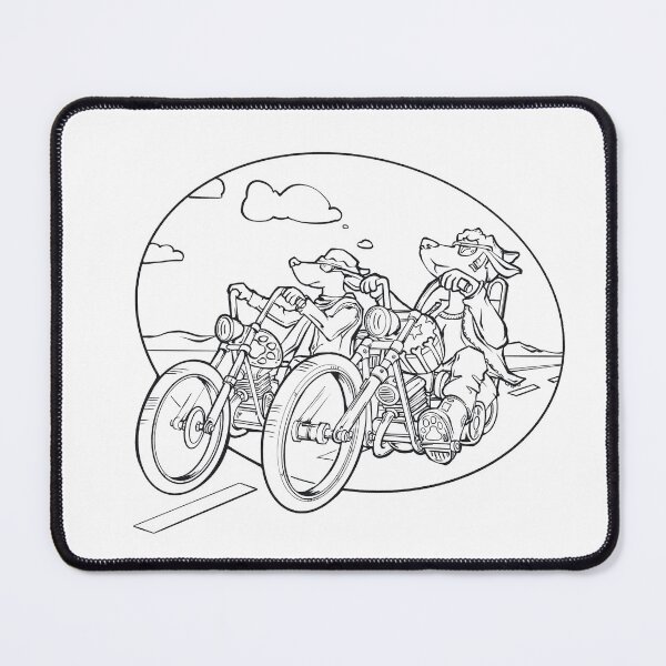 Item preview, Motorcycle Dog - Black and white designed and sold by Bentley’s Great Escape.
