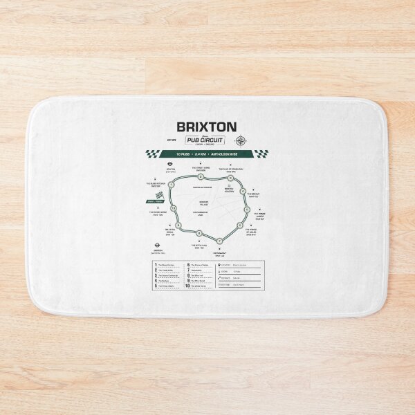 Item preview, Brixton Pub Circuit Heritage Map designed and sold by The Circuit Collection.