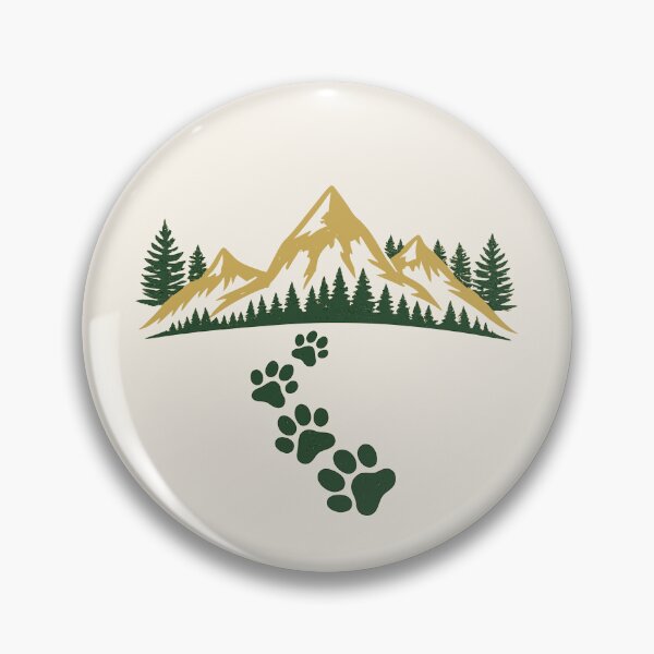 Item preview, Mountain Paw Print Trail Hiking Design designed and sold by Corvoria.