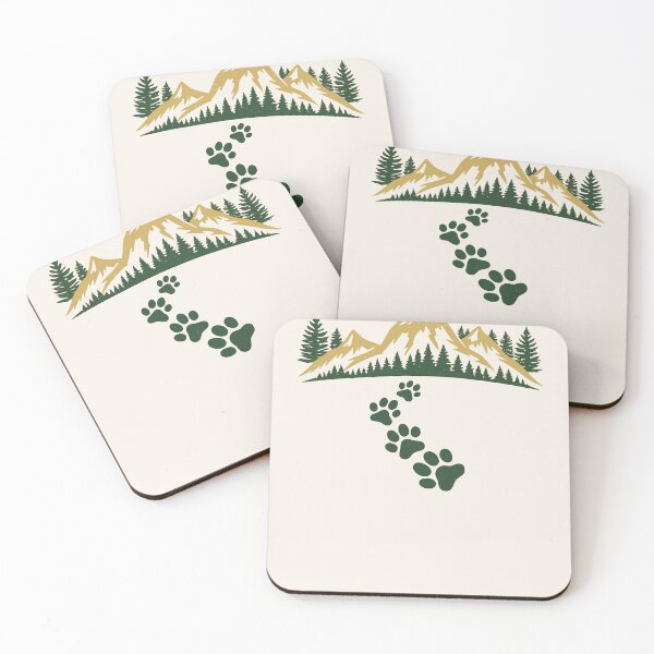 Item preview, Mountain Paw Print Trail Hiking Design designed and sold by Corvoria.