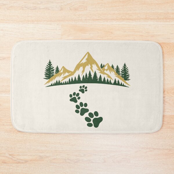 Item preview, Mountain Paw Print Trail Hiking Design designed and sold by Corvoria.