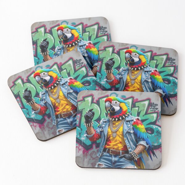 Item preview, Punk parrot designed and sold by ZeusGallery.
