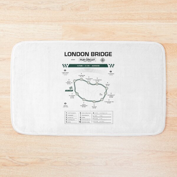 Item preview, London Bridge Pub Circuit Heritage Map designed and sold by The Circuit Collection.