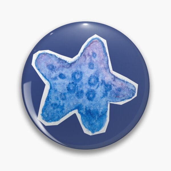 Item preview, Blue Starfish watercolor hand drawn designed and sold by Deepness2023.