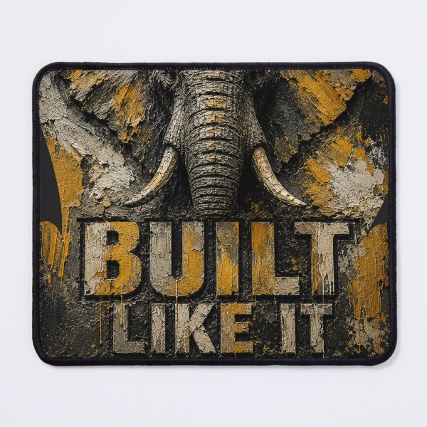Item preview, Craftsman Built Elephant Industrial Impasto Canvas Wall Art designed and sold by SavannaStrikes.
