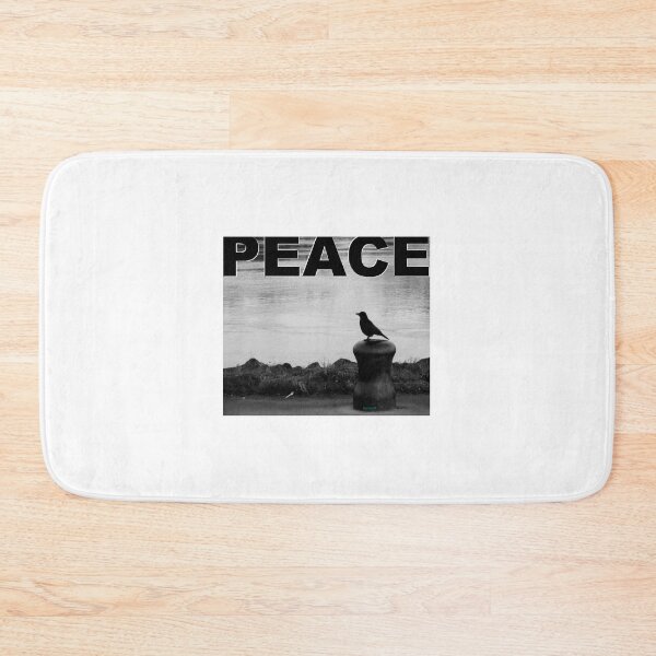 Item preview, Raven on bollard on riverbank in PEACE designed and sold by ZoffArt-Shop.