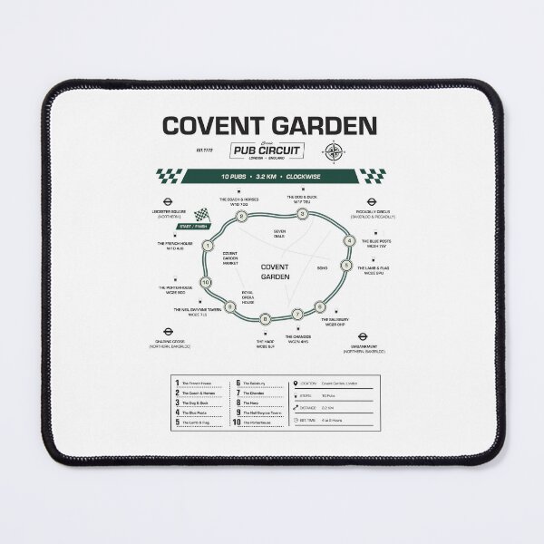Item preview, Covent Garden Pub Circuit Heritage Map designed and sold by The Circuit Collection.