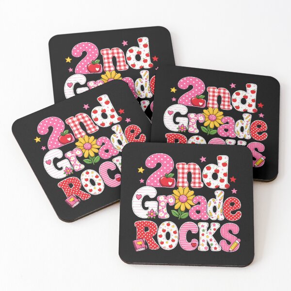 Item preview, 2nd Grade Rocks – Patterned School Sublimation designed and sold by Style2Vie.