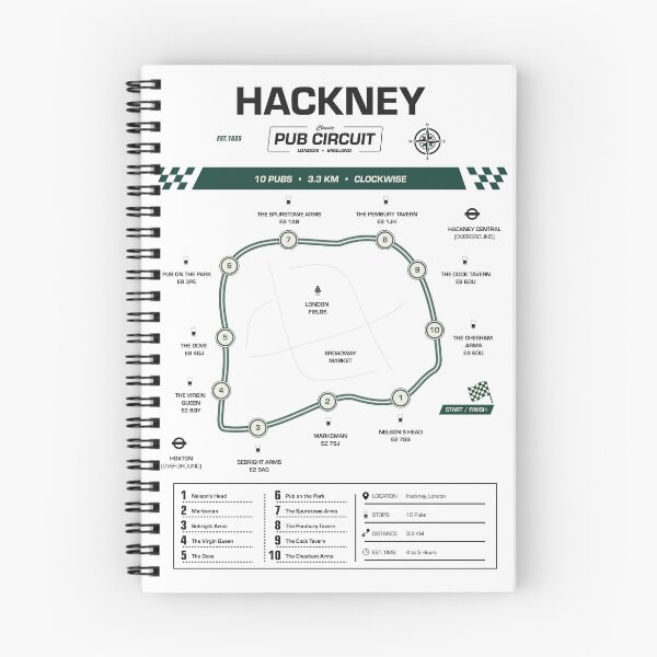 Item preview, Mapa patrimonial del circuito de pubs de Hackney designed and sold by The Circuit Collection.