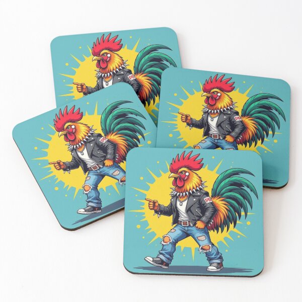 Item preview, Punk rooster designed and sold by ZeusGallery.
