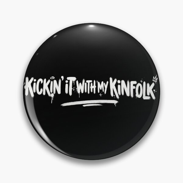 Item preview, Kickin It With My Kinfolk Retro Graffiti Hand Drawn Streetwear designed and sold by TeNovaStudio ⭐⭐⭐⭐⭐.