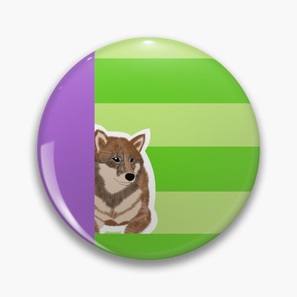 Item preview, 80's vibes colors (lightgreen, purple) with sesame Shiba Inu designed and sold by ShibaCruise-On.