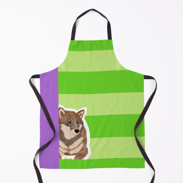 Item preview, 80's vibes colors (lightgreen, purple) with sesame Shiba Inu designed and sold by ShibaCruise-On.