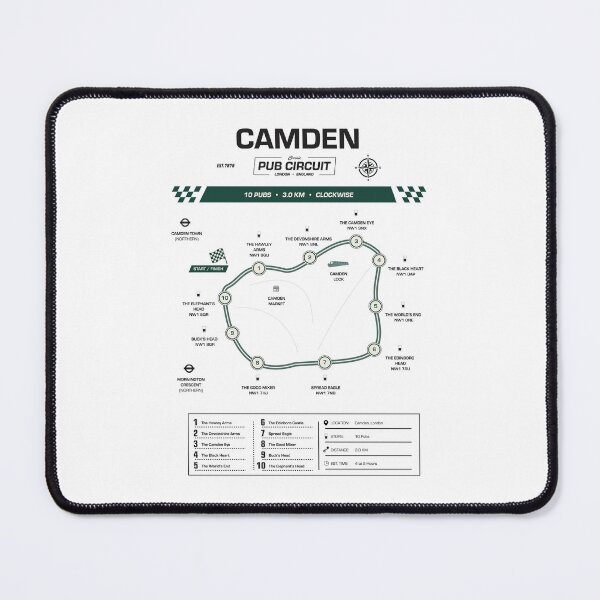 Item preview, Camden Pub Circuit Heritage Map designed and sold by The Circuit Collection.