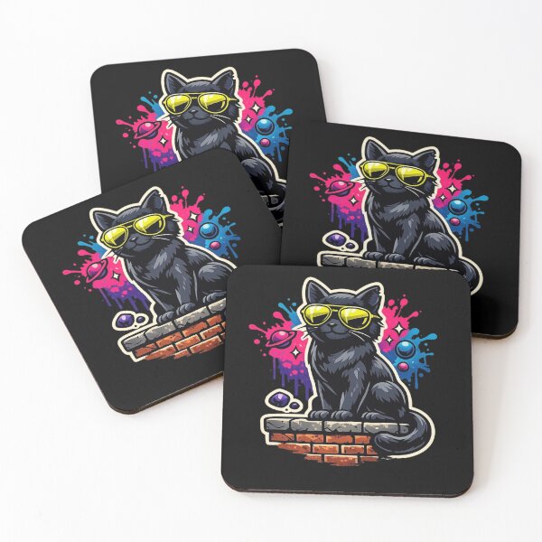 Item preview, Neon Alley Cat — Urban Graffiti Sticker designed and sold by Timeless Junction.