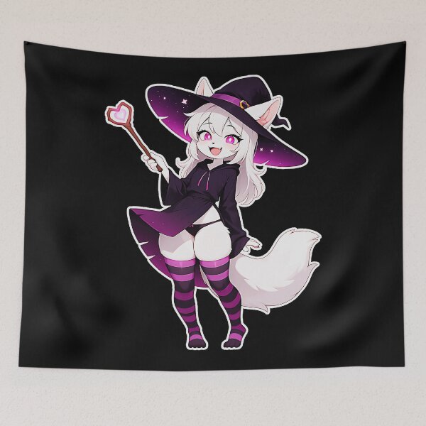 Item preview, Cute Furry Witch Magic Girl Fantasy designed and sold by CalyZOam99.