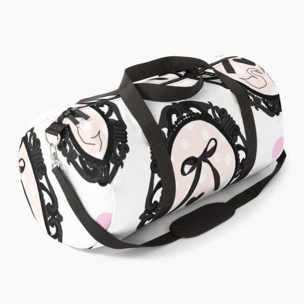 Item preview, My Gothic Romance – Victorian Cameo Bow Pattern in Pink Black and Crimson designed and sold by VirtuallyCreativ .