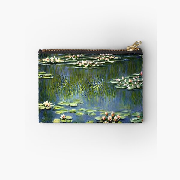 Item preview, Pool with Waterlilies: Impression of Tranquil Waters, Floating Blossoms designed and sold by artdesignsnow.
