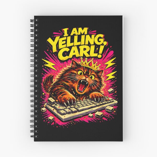 Item preview, I Am Yelling, Carl! Cat Gamer Meme Internet Culture Pet Owner designed and sold by AmaXONIC.