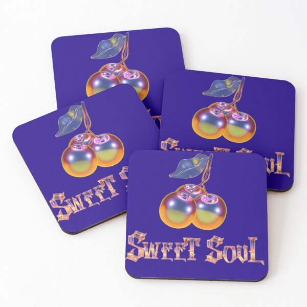Item preview, Sweet Soul Holographic Chrome Cherries Y2K Art designed and sold by Rawafi Art Studio.