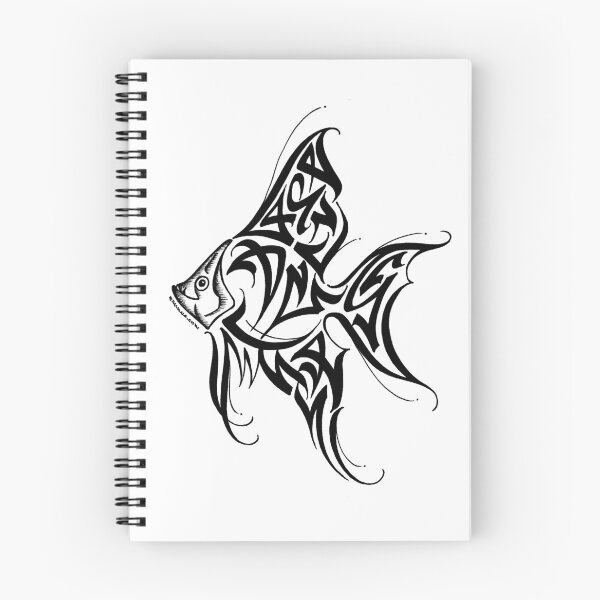 Item preview, Modern Calligraphic Fisht ORNAMENT designed and sold by elmuna.