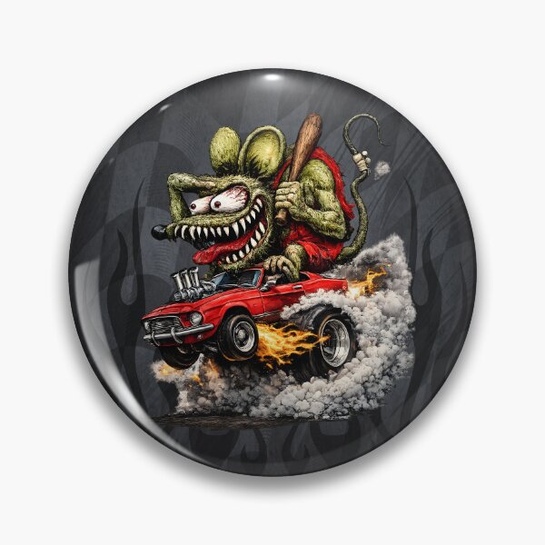 Item preview, Ratfink Hot Rod Muscle Car Cartoon Design designed and sold by artistwill.