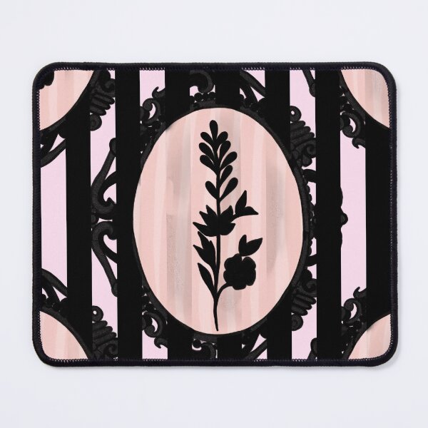 Item preview, My Gothic Romance – Victorian Cameo Bow Pattern in Pink Black and Crimson designed and sold by VirtuallyCreativ .