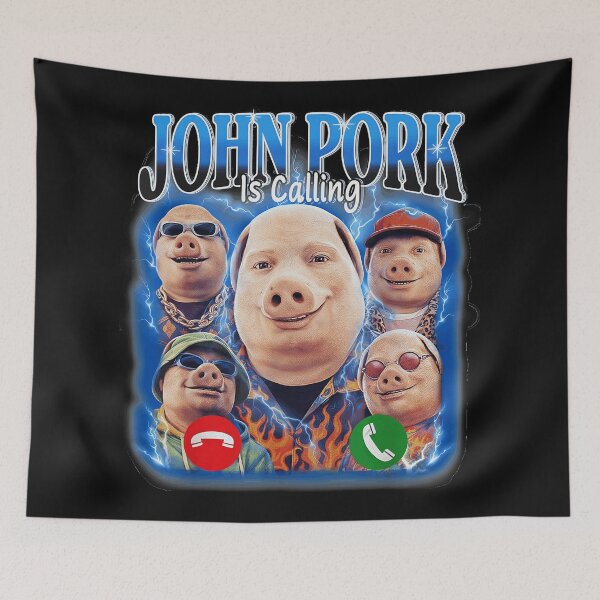 Item preview, John Pork Is Calling Meme Viral Prank Call Internet Humor designed and sold by AmaXONIC.