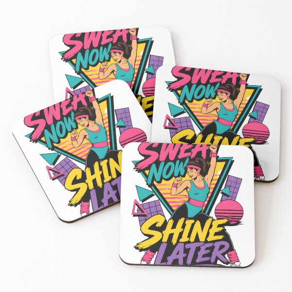 Item preview, Sweat Now Shine Later Retro Gym designed and sold by Mr Lee.