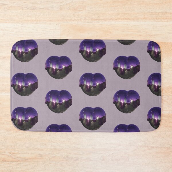 Item preview, Purple Liquid Chrome Heart | Metallic Cyber Y2K Aesthetic designed and sold by Rawafi Art Studio.