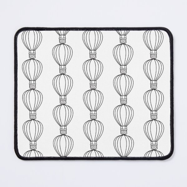 Item preview, Minimalist Black And White Hot Air Balloon Pattern designed and sold by Ailiida.