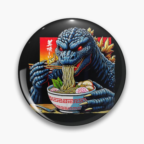 Item preview, Delicious Godzilla Ramen Monster Japanese Foodie designed and sold by AmaXONIC.