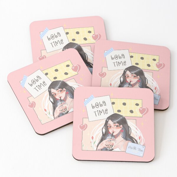 Item preview, Boba Time - Cute Bubble Milk Tea Girl designed and sold by Varo-DY.