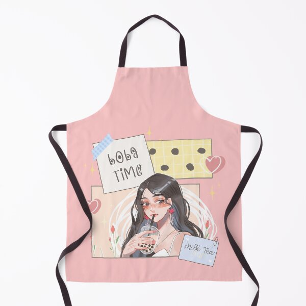 Item preview, Boba Time - Cute Bubble Milk Tea Girl designed and sold by Varo-DY.