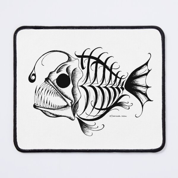 Item preview, Modern Calligraphic Fisht ORNAMENT designed and sold by elmuna.