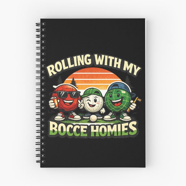 Item preview, Rolling With My Bocce Homies - Funny Bocce Ball Retro Sunset designed and sold by SidTastic .