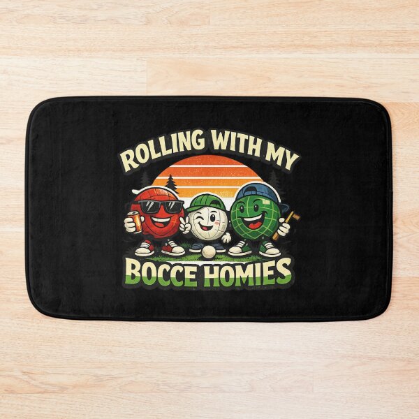 Item preview, Rolling With My Bocce Homies - Funny Bocce Ball Retro Sunset designed and sold by SidTastic .